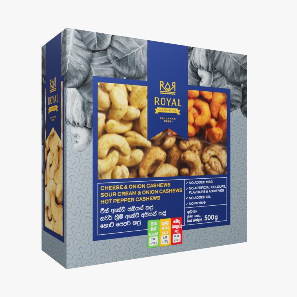 500g 3in1 Cashew Nuts Gift Pack in Plastic Container – Box - Royal Cashews